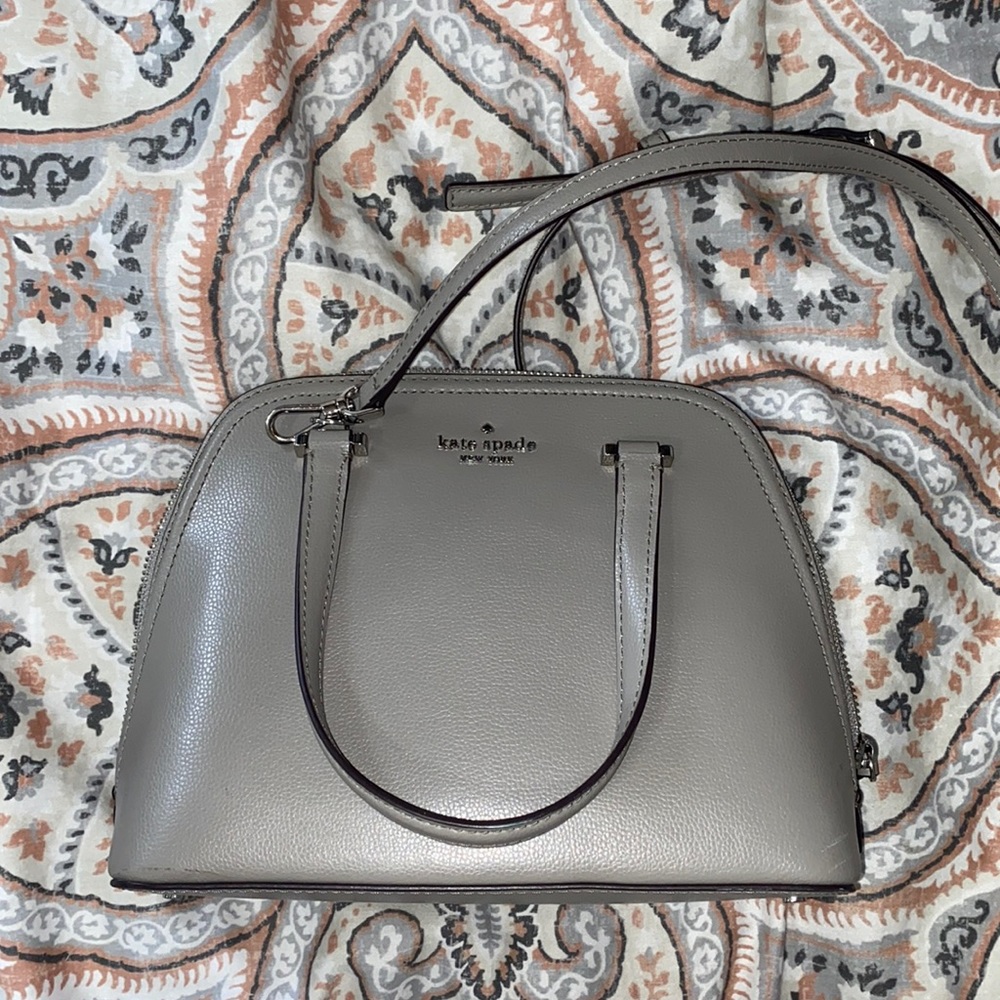 Grey Kate Spade purse